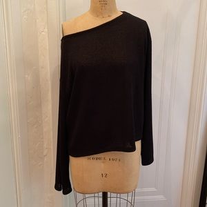 Black wide neck sweater from H&M size L